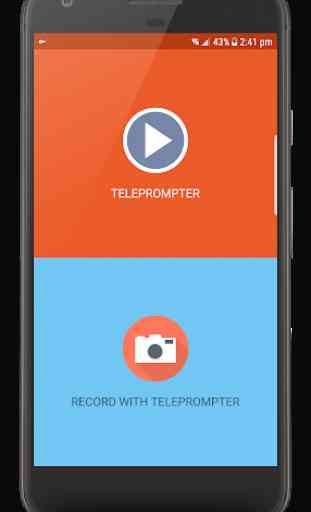 Pro autocue - Teleprompter - with Selfie support 1