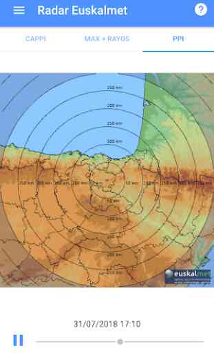 Radar meteorológico Euskalmet 2