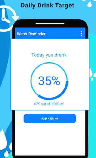 Recordatorio de agua: beber agua a tiempo 2