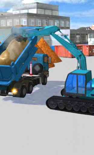 Road Construction Excavator Crane Driver Simulator 2