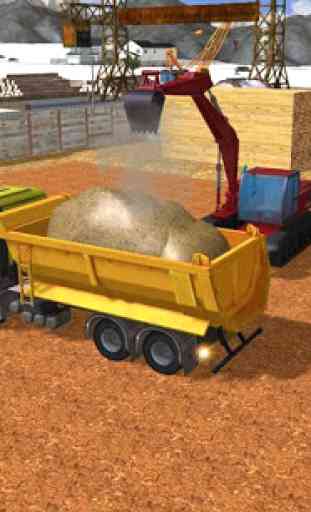 Road Construction Excavator Crane Driver Simulator 3