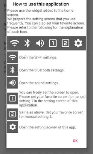 Settings Shortcut Widget -Wi-Fi, Bluetooth, etc.- 2