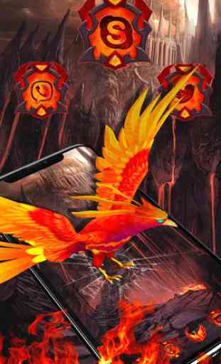 Tema del fuego 3D de Phoenix 1