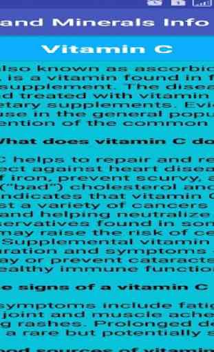 Vitamins and Minerals Information 3