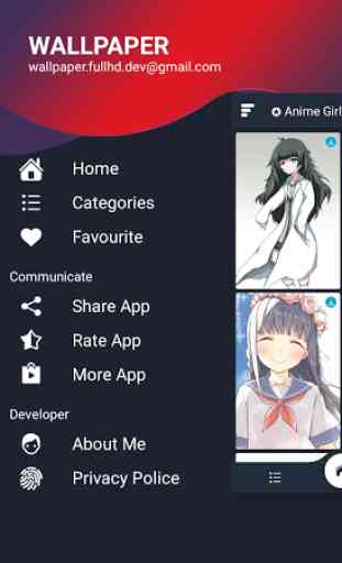 Anime Girl Wallpaper HD Fuera de línea 2