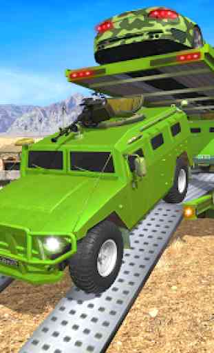 Army Cars Transport: Army Transporter Games 3