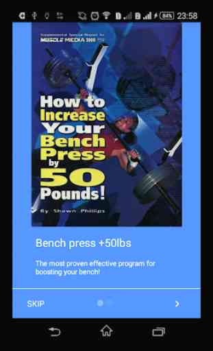 Bench press +50lbs 1
