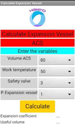 Calculate Expansion Vessel 1