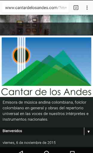 Cantar De Los Andes 1