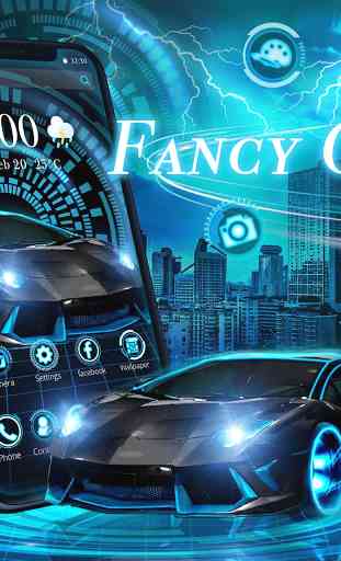 Fancy Black Car Launcher Tema HD Fondos 2