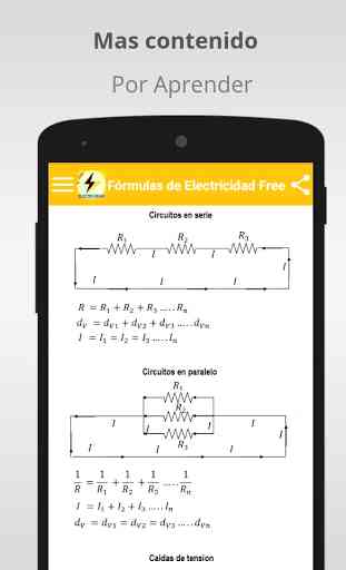 Fórmulas de Electricidad Free 3