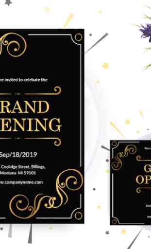 Grand Opening Invitation Card Maker 1