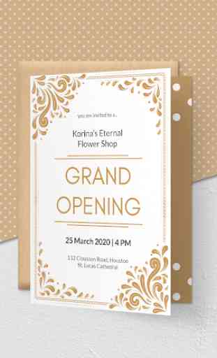 Grand Opening Invitation Card Maker 3