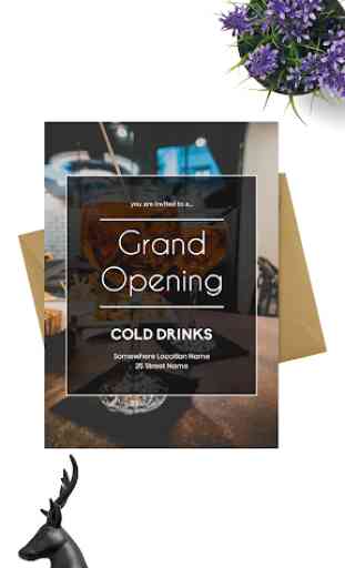 Grand Opening Invitation Card Maker 4