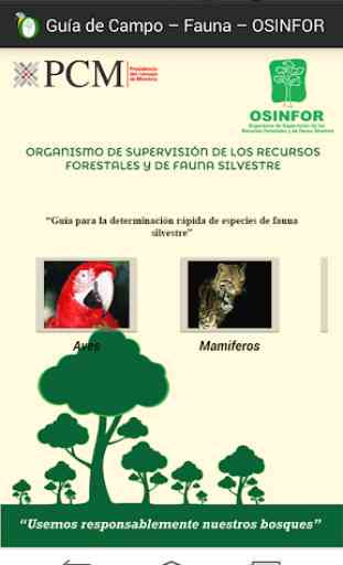 Guía Fauna - OSINFOR 1