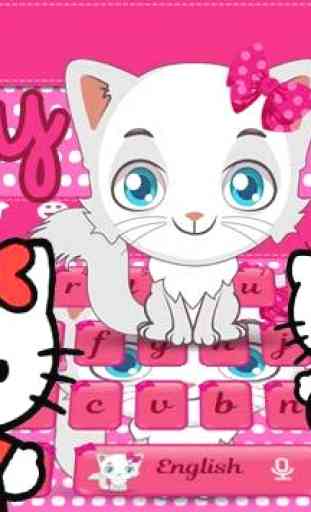 Hello Cute Kitty Keyboard 1
