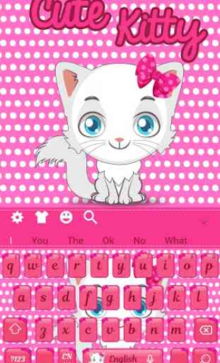 Hello Cute Kitty Keyboard 4
