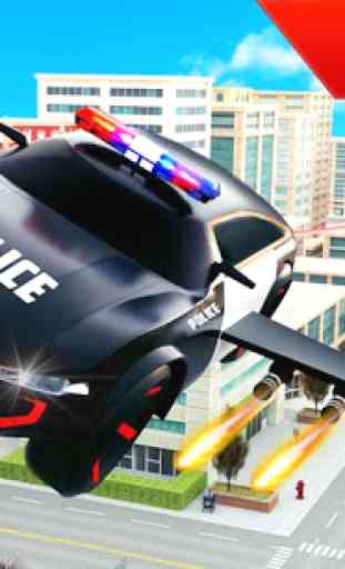La policía voladora SUV coche hace juego de robot 1