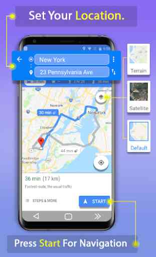 Navegación GPS - Drive con voz, mapas y tráfico 3