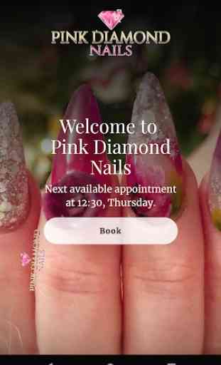 Pink Diamond Nails 1
