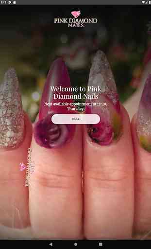 Pink Diamond Nails 4