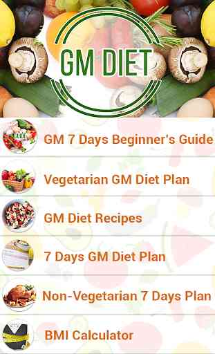 Plan de dieta GM para la pérdida de peso 2