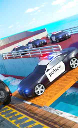 Policía de transporte barco simulador de coches 1
