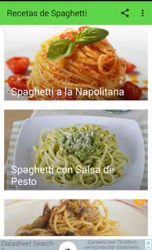 Recetas de Spaghetti 1