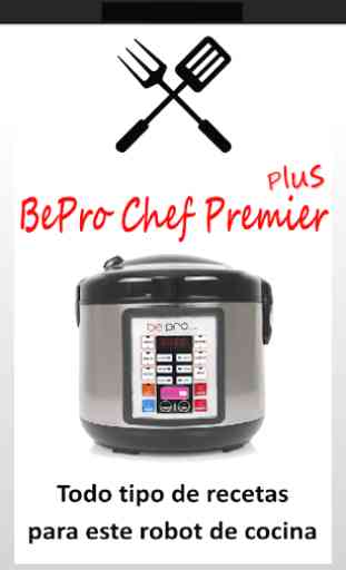 Recetas para BePro Chef Premier Plus 1