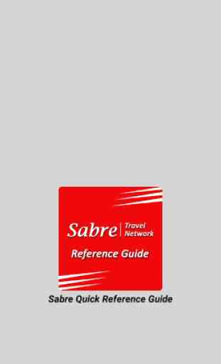 Sabre Quick Reference 1