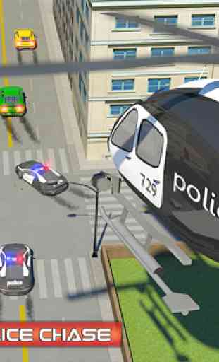 Salto Calle Policía de Miami Poli Auto Perseguir 2