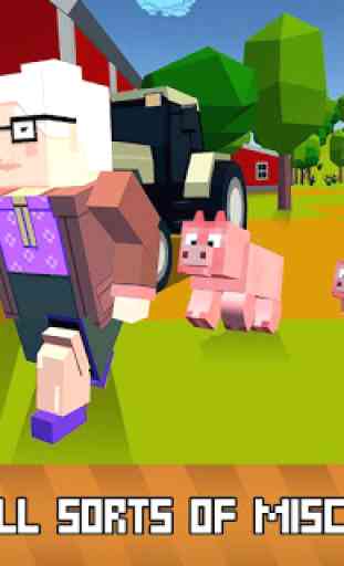 Simulador de Animales Blocky: caballo, cerdo y más 2
