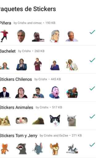 Stickers Packs for WhatsApp - Chilenos y Randoms 1