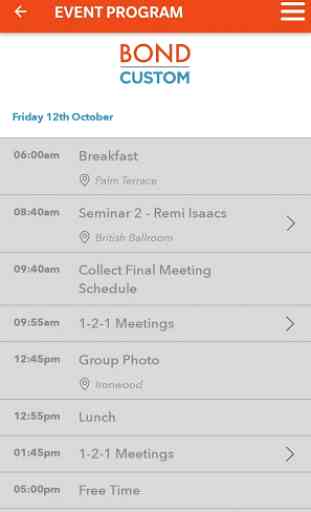 The BOND Events Delegates App 3