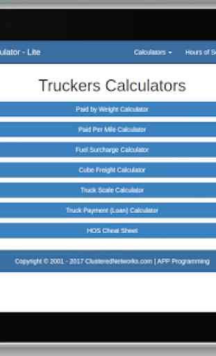 Truckers Calculator 3