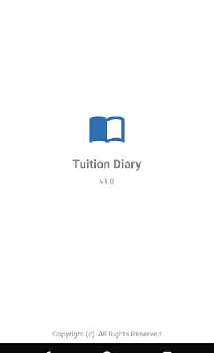 Tuition Diary 1