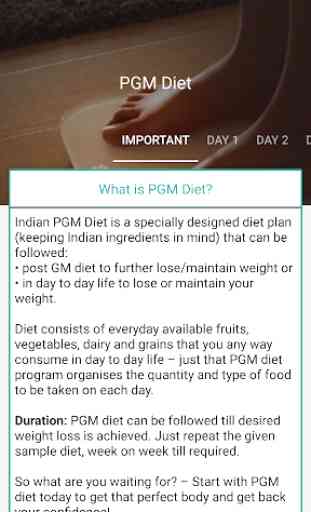 Weight Loss Diet Plan (Post GM Diet) - Indian 1