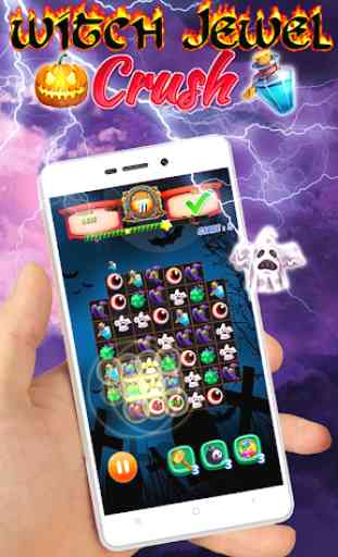 Witch Jewels Match-3 Puzzle Magical 1