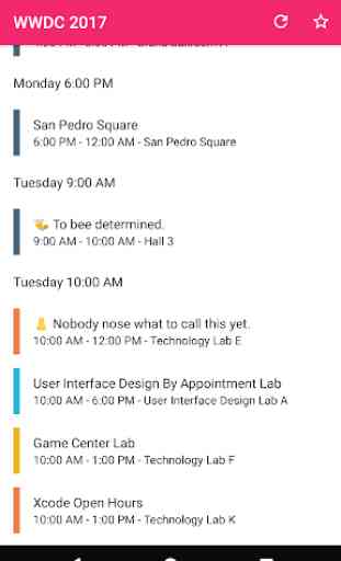WWDC Schedule 1