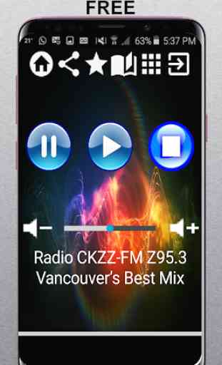 CA Radio CKZZ-FM Z95.3 Vancouver 95.3 FM App Radio 1