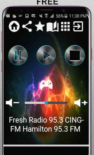 Fresh Radio 95.3 CING-FM Hamilton 95.3 FM CA App R 1