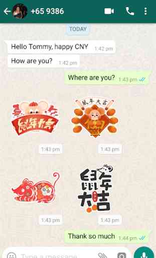 2020 Chinese New Year CNY Stickers For WhatsApp 4