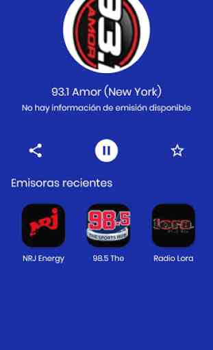 93.1 Radio Amor New York en Vivo 3