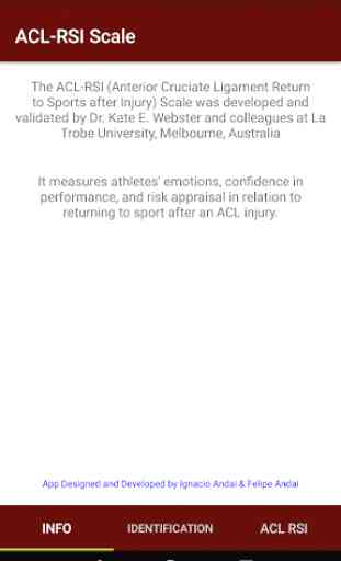 ACL-RSI KNEE SCORE 3