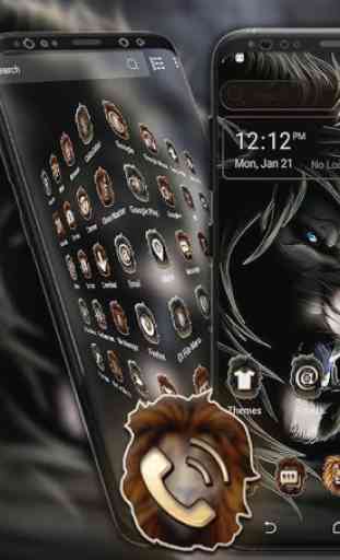 Angry Lion Launcher Theme 1