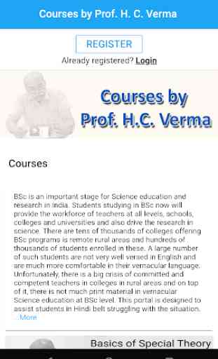 Courses by Prof. H. C. Verma 1