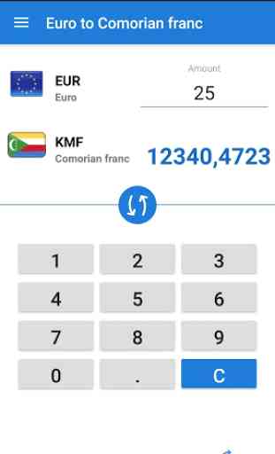 Euro to Comorian franc / EUR to KMF 1