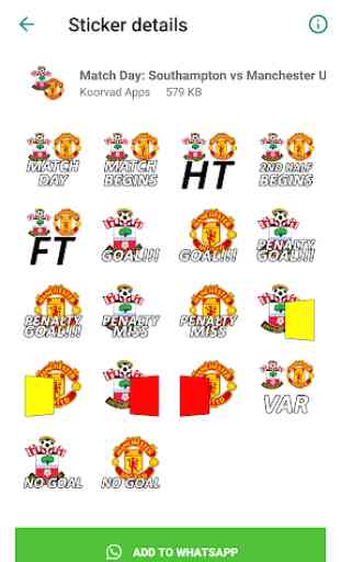 Football Matchday Stickers 4