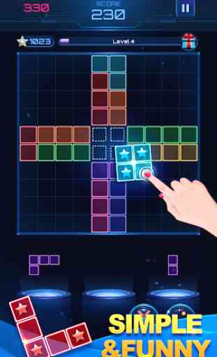 Glow Block Puzzle: Color Classic Puzzle Legend 3