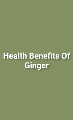 Health Benefits Of Ginger 1